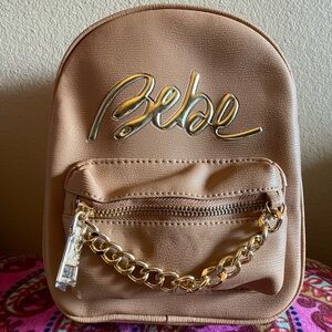 BEBE backpack purse (tan) - BRAND NEW